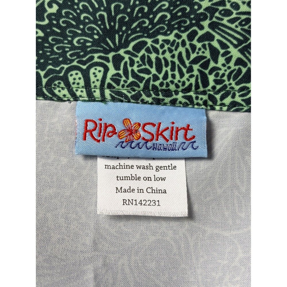RipSkirt Hawaii Wrap Skirt Womens M Length 2 Tropical Botanical Travel Cover Up - Picture 5 of 9